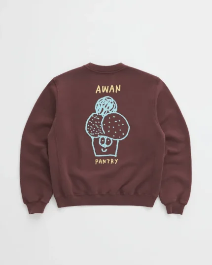 Madhappy AWAN Fleece Crewneck Coffee