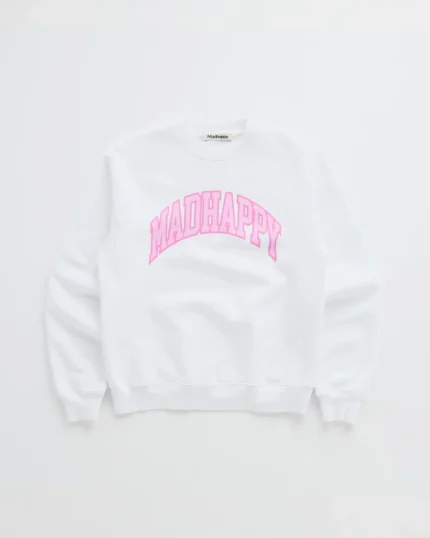 Madhappy Campus Fleece Crewneck White